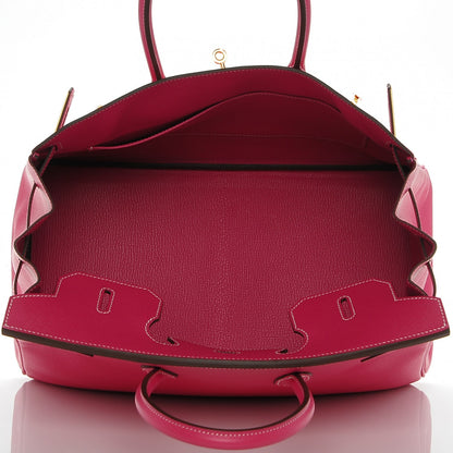 Hermes Epsom Birkin 35 Rose Tyrien 7 of 7