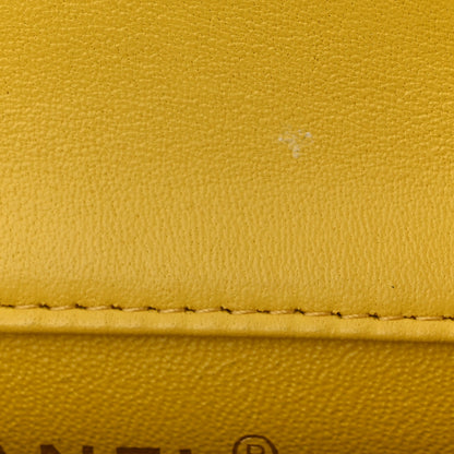 Chanel Lambskin Chevron Quilted Extra Mini Rectangular Flap Yellow 13 of 16