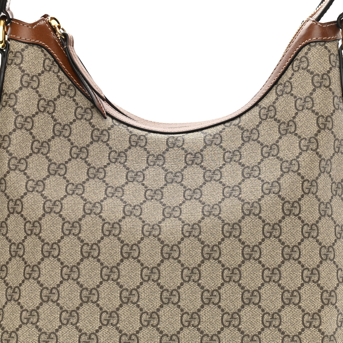 GG Supreme Monogram Linea A Hobo Brown