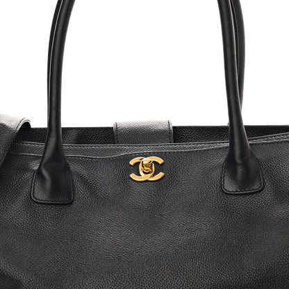 Chanel Caviar Cerf Executive Shopper Tote Black 7 of 10