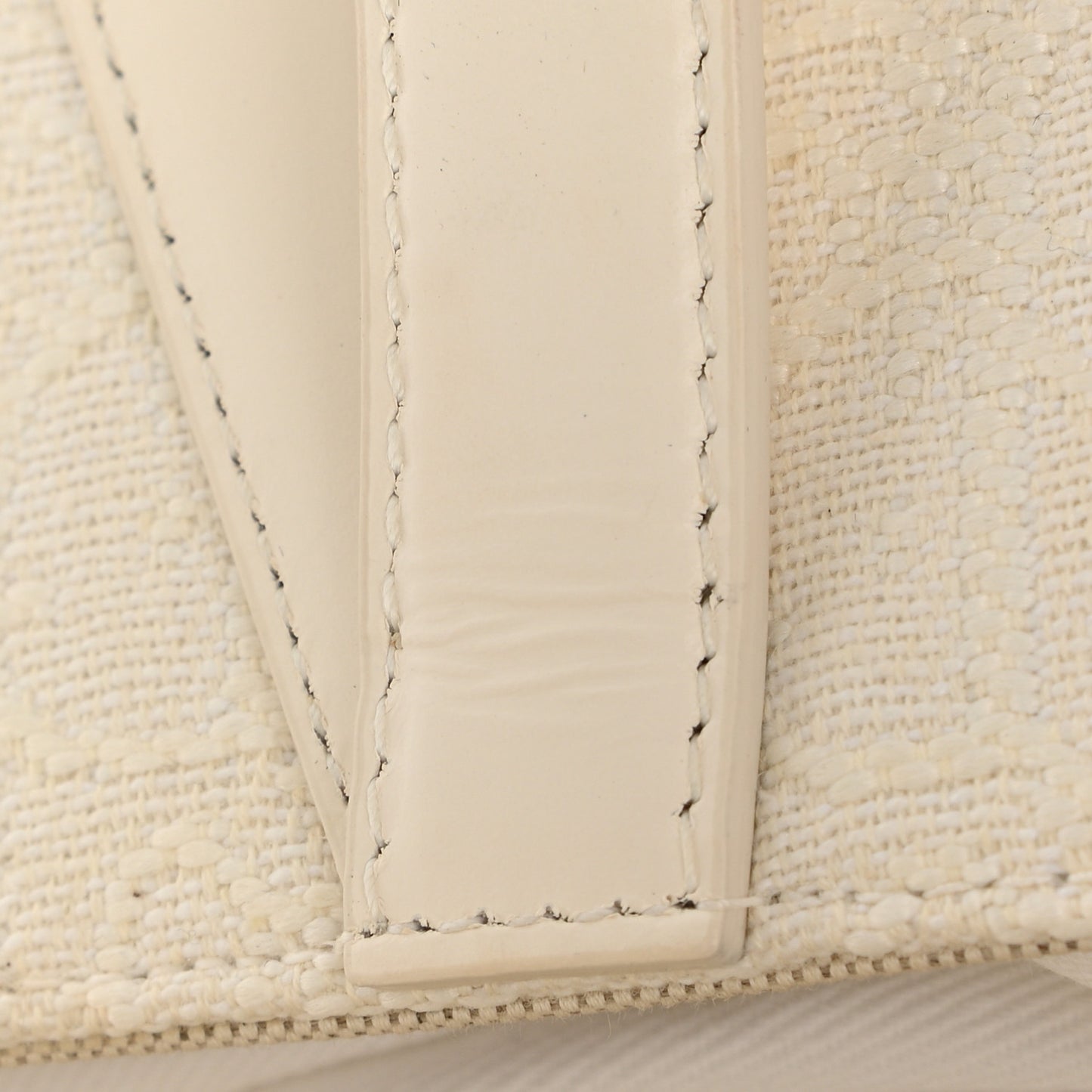Oblique Mini Saddle Bag White