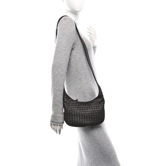 Nappa Intrecciato Small Veneto Crossbody Bag Fondant