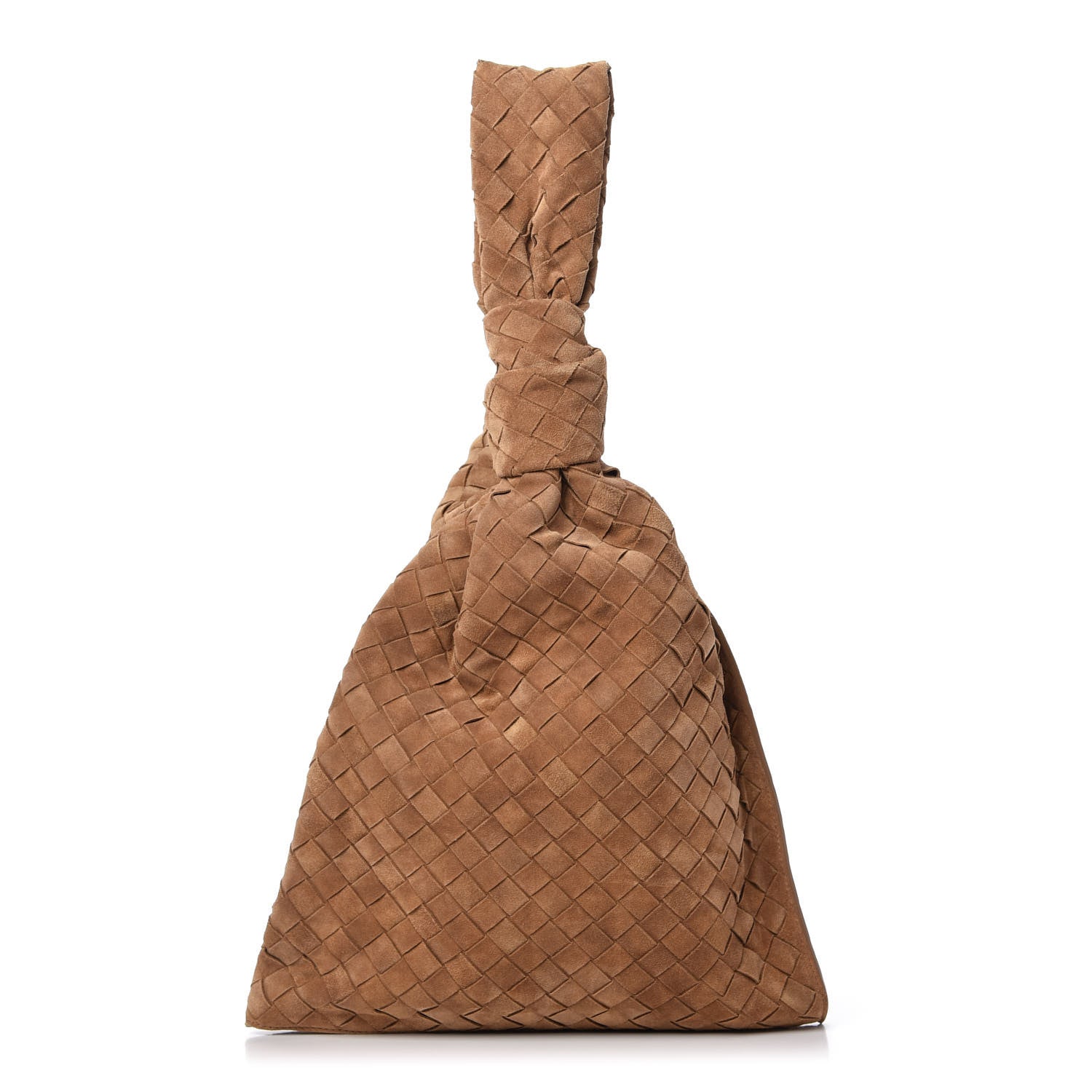 Bottega Veneta Suede Intrecciato BV Twist Caramel 1 of 10