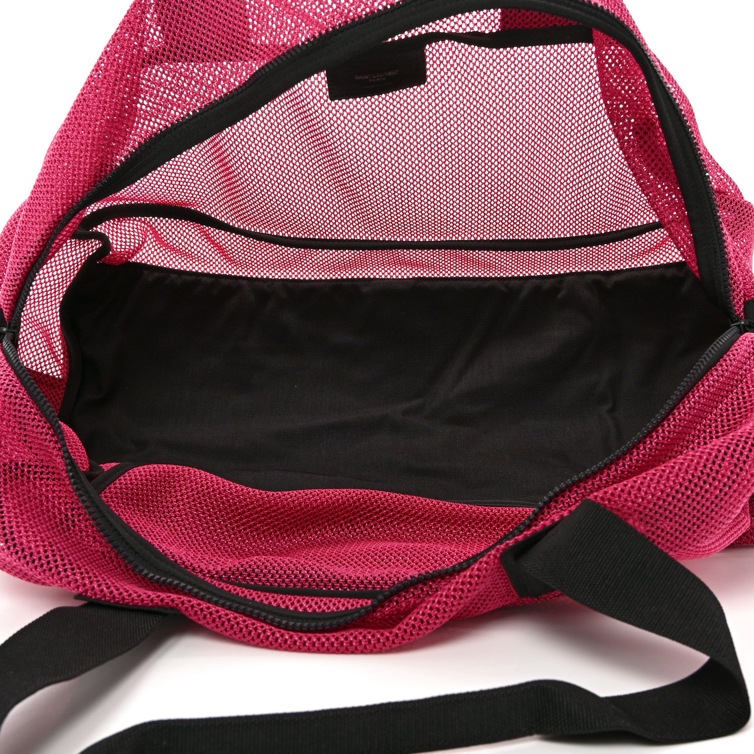 Saint Laurent Nylon Mesh Duffle Bag Fuchsia 4 of 9