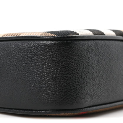 Burberry Giant Check Calfskin Smal Camera Bag Black 10 of 12