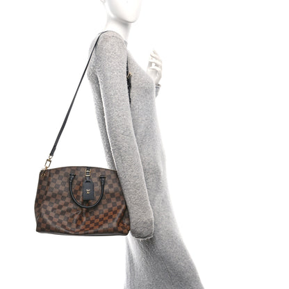 Louis Vuitton Damier Ebene Odeon Tote MM Black 2 of 9