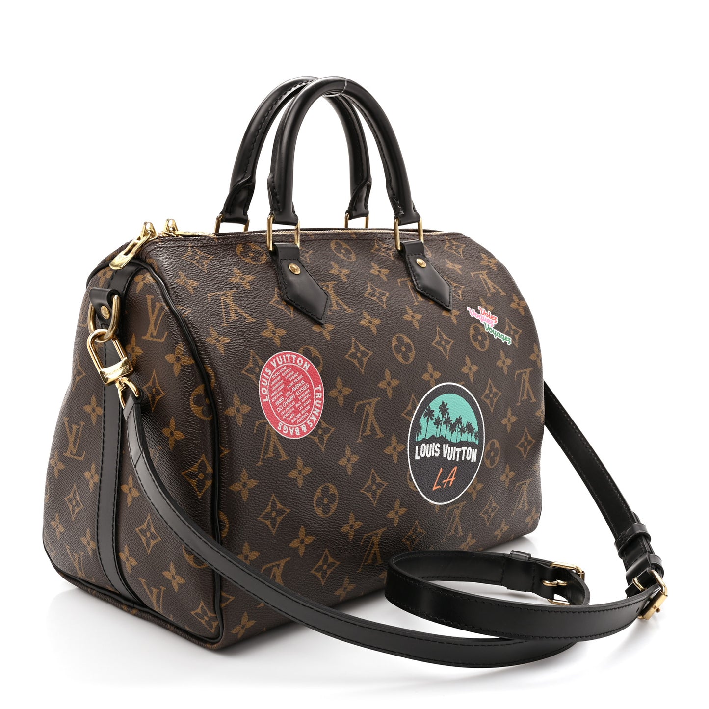Monogram My World Tour Speedy Bandouliere 30 Black