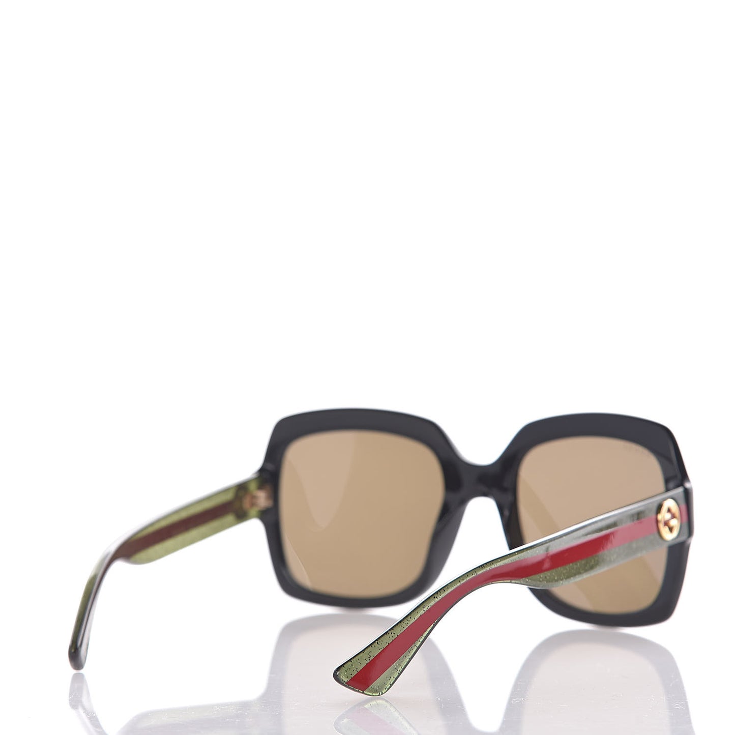 Oversize Square Web GG 0036S Sunglasses Black