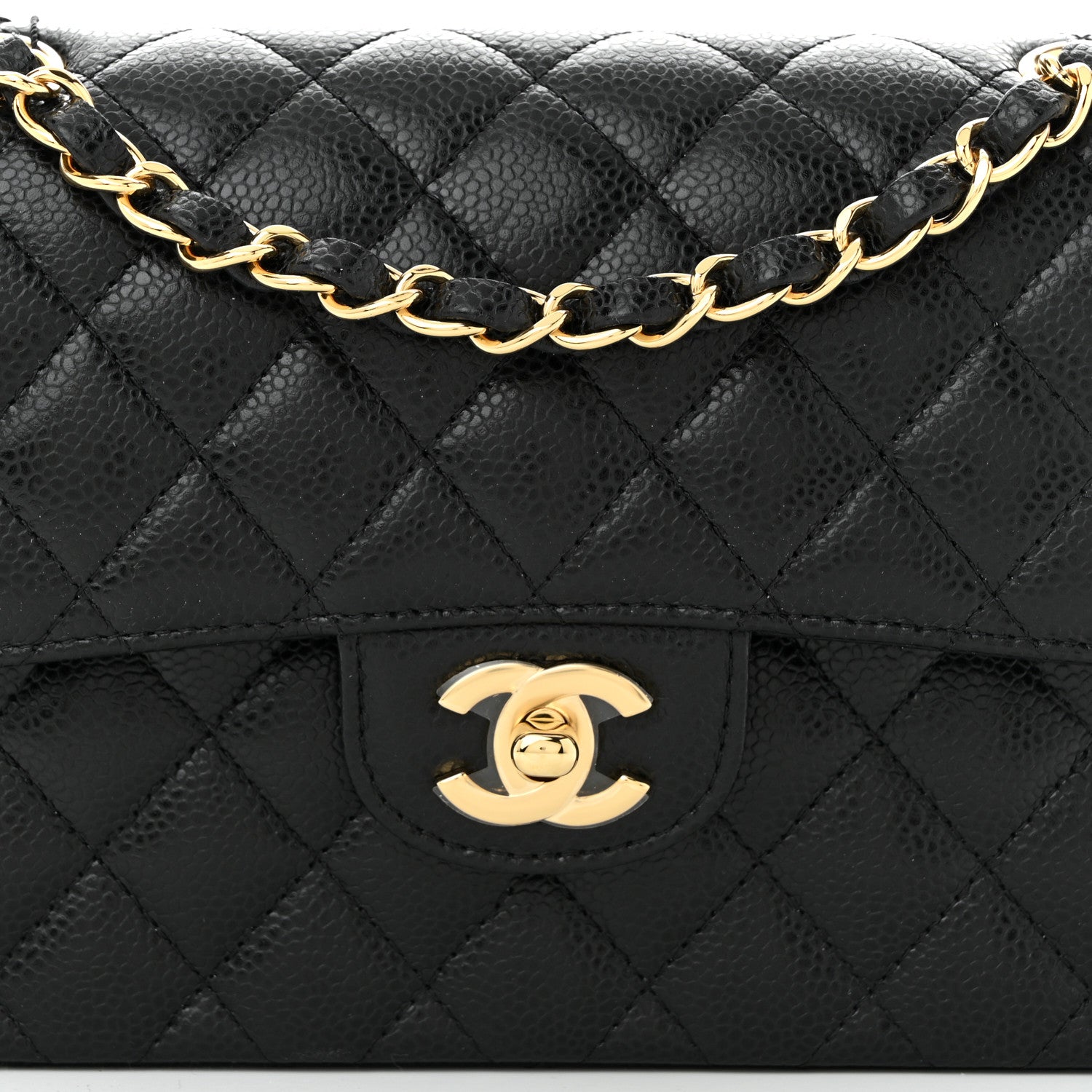 Chanel Caviar Quilted Small Double Flap Black 8 of 10