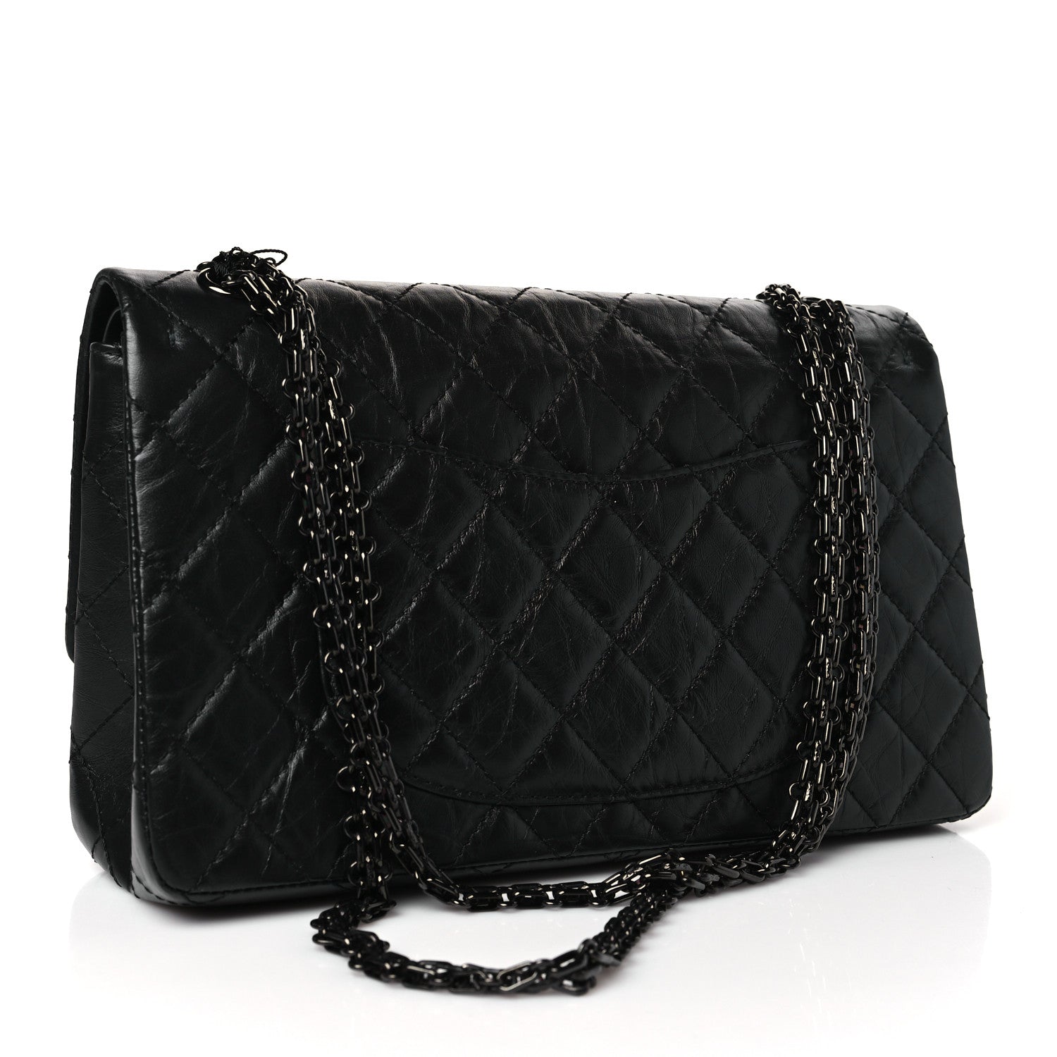 Chanel Aged Calfskin Quilted 2.55 Reissue 226 Flap So Black 3 of 8