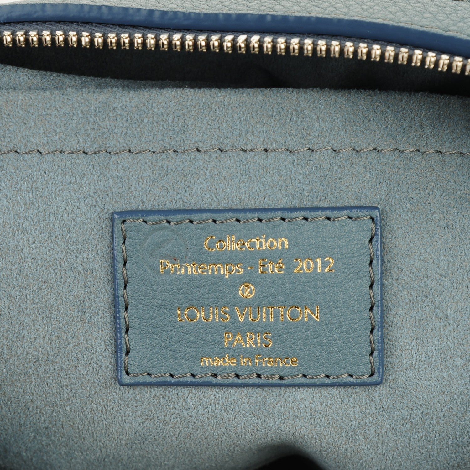 Louis Vuitton Monogram Denim Pochette Round Blue 6 of 7