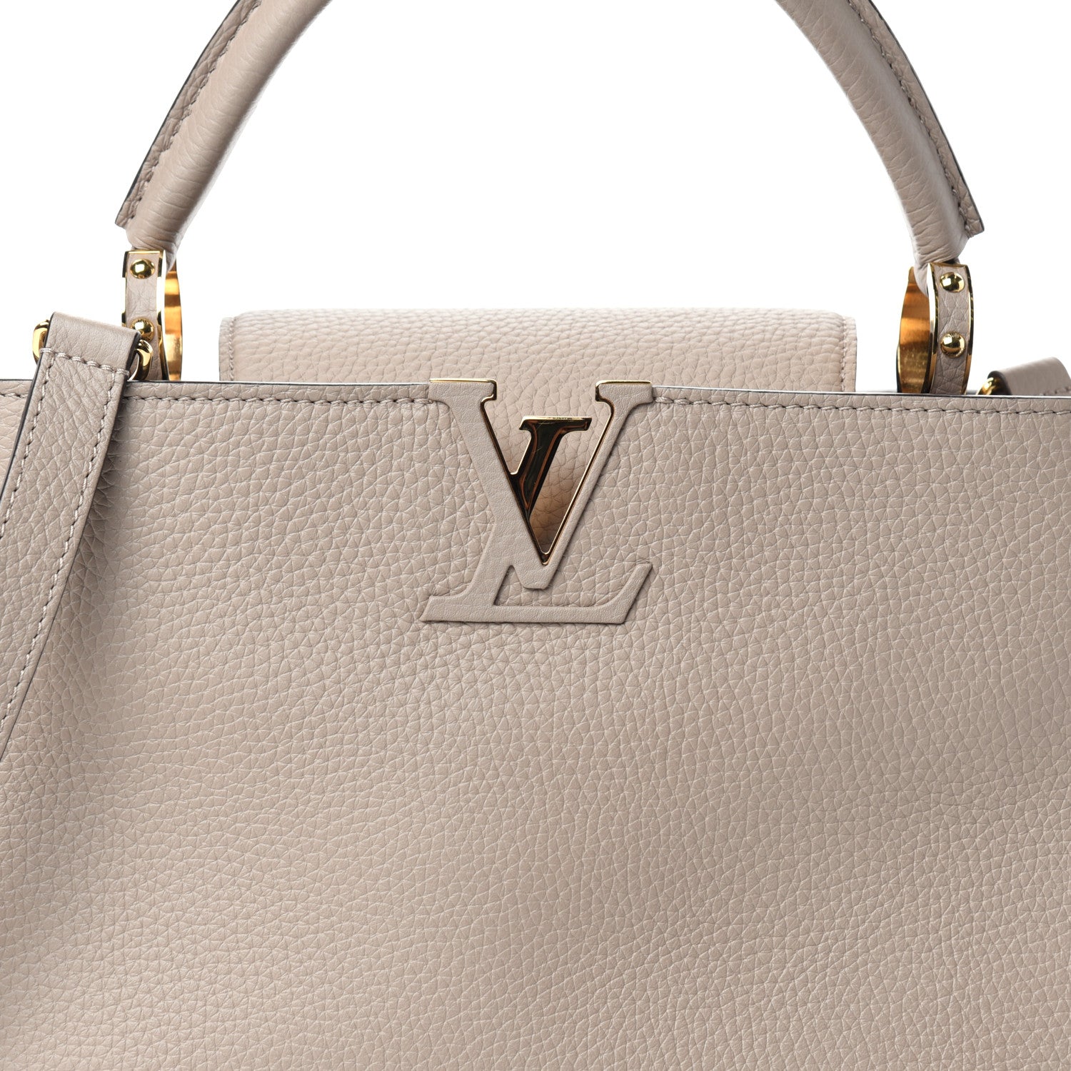 Louis Vuitton Taurillon Capucines PM Galet 9 of 9