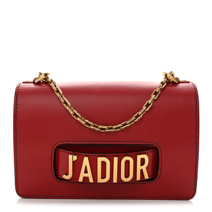 Christian Dior Calfskin J'Adior Chain Flap Bag Red 1 of 10