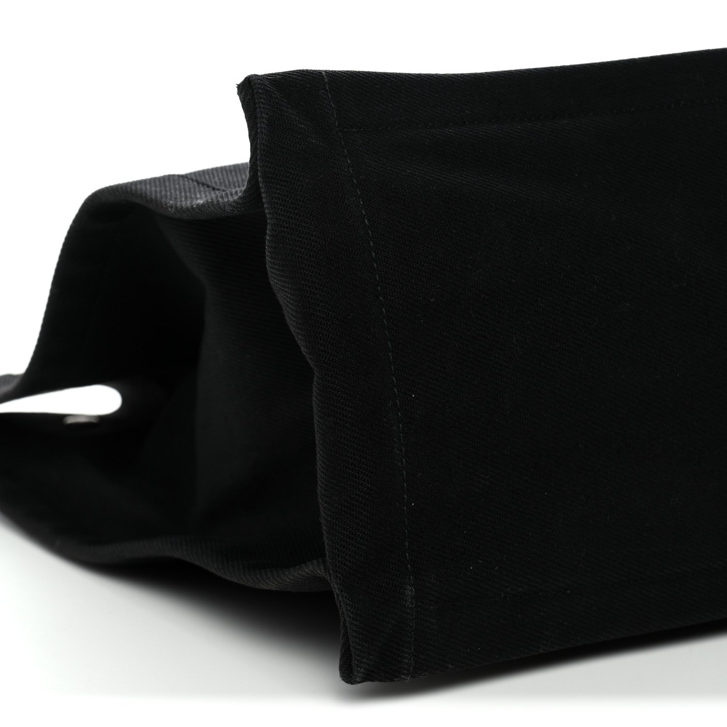 Saint Laurent Linen Calfskin Rive Gauche Tote Black 16 of 25