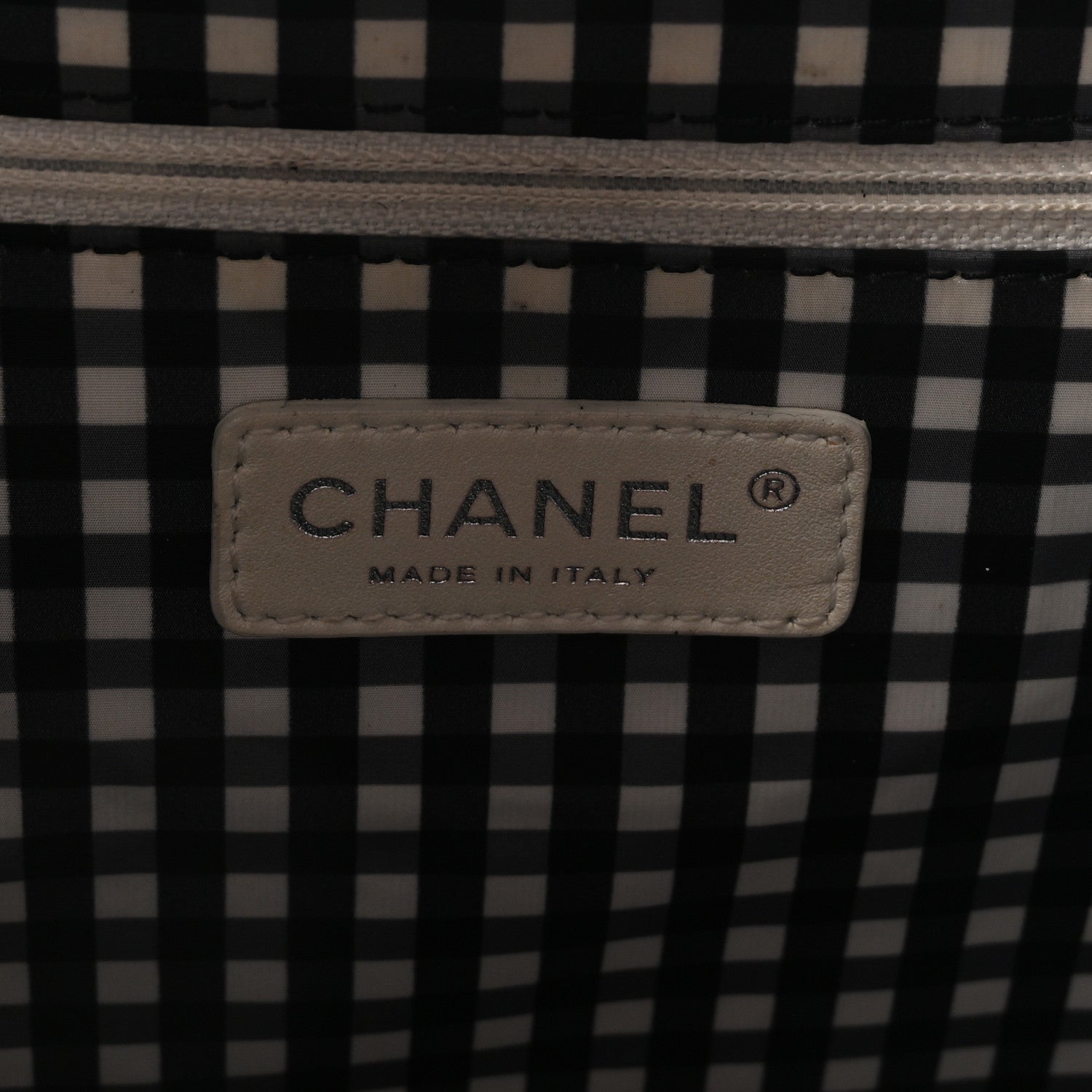 Chanel Vinyl Lipstick Ligne Accordion Tote Black 6 of 10