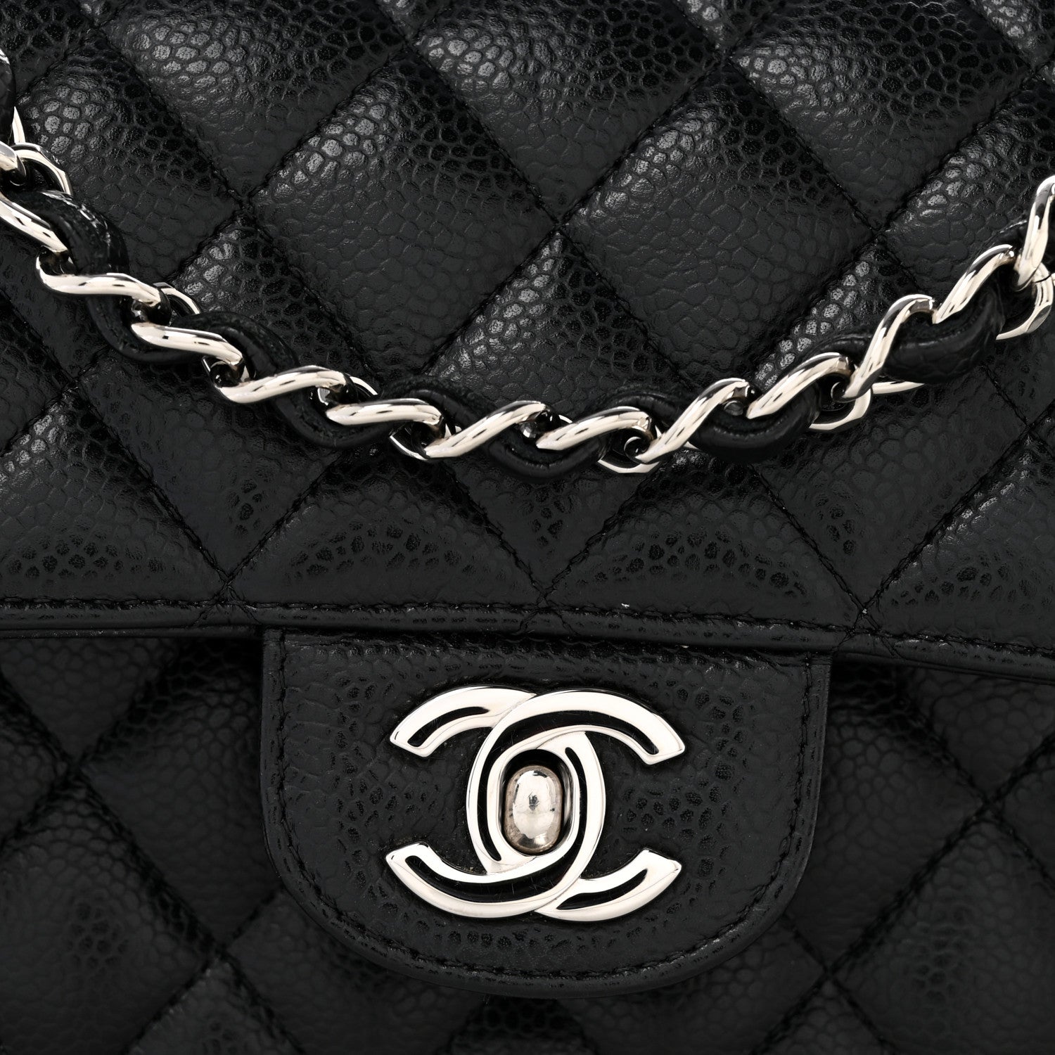 Chanel Caviar Quilted Small Double Flap Black 12 of 14