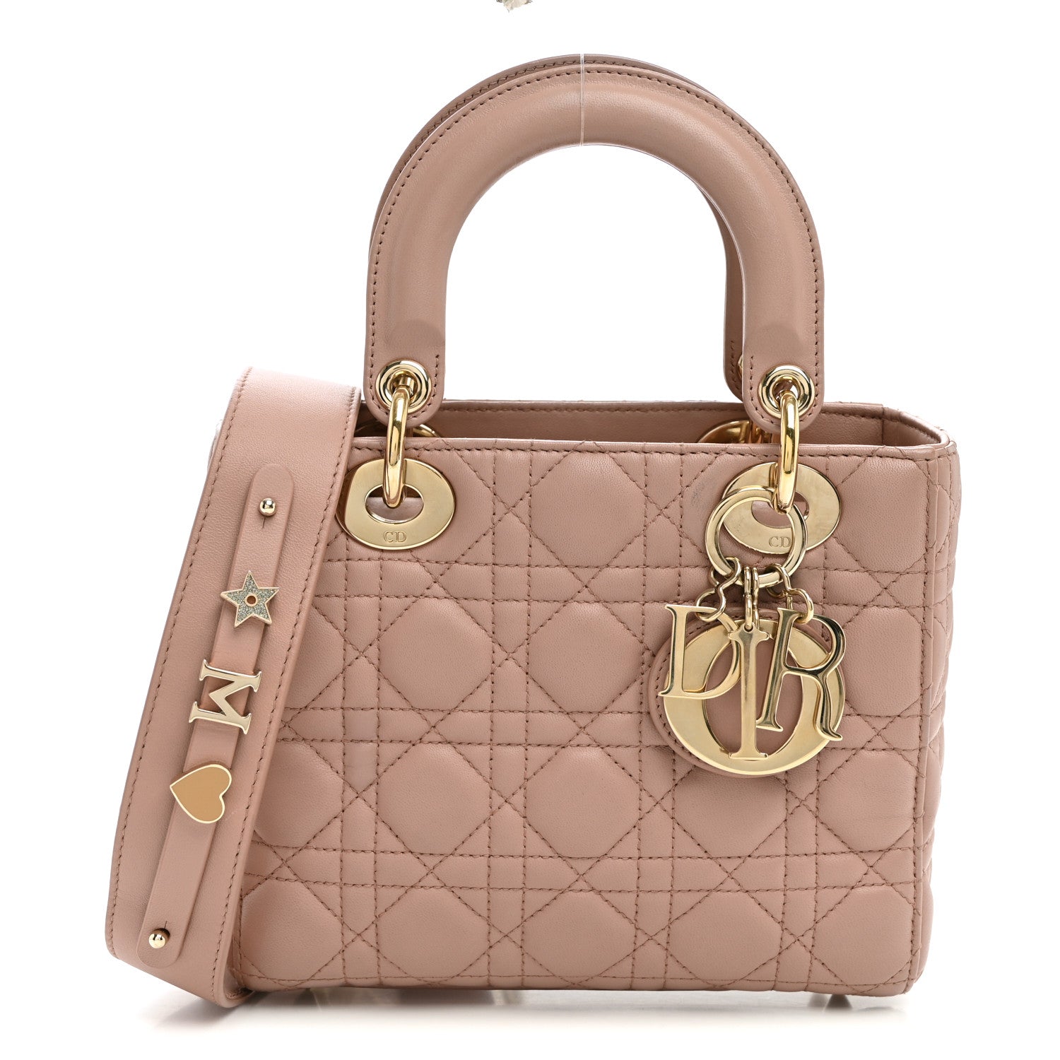 Christian Dior Lambskin Cannage Small My ABCDior Lady Dior Blush 1 of 8