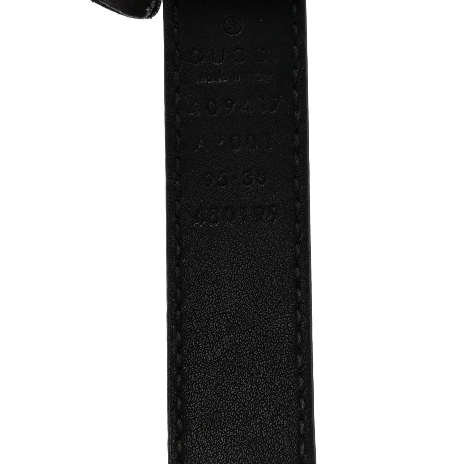 Gucci Calfskin Double G 20mm Belt 95 38 Black 5 of 9