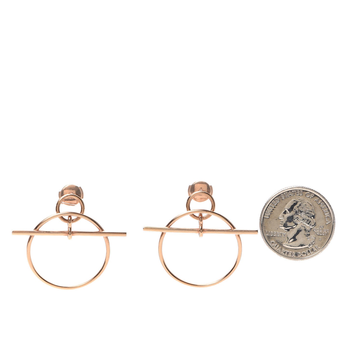18K Rose Gold PM Loop Earrings