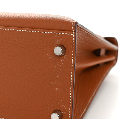 Hermes Fjord Sellier Kelly 32 Gold 11 of 14