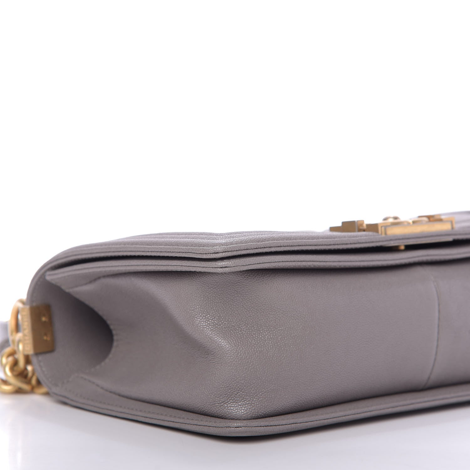 Chanel Caviar Quilted Medium Boy Flap Grey 6 of 10