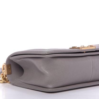 Chanel Caviar Quilted Medium Boy Flap Grey 6 of 10