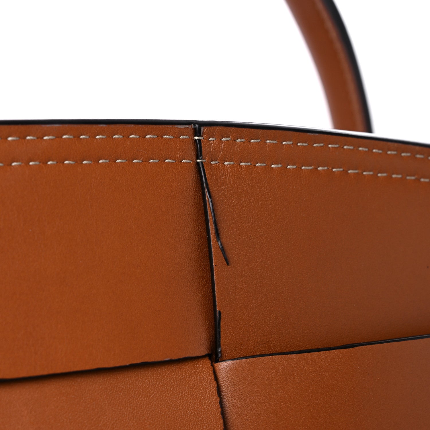 Bottega Veneta French Calfskin Maxi Intrecciato Large Arco Wood 13 of 14