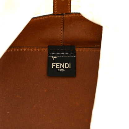 Fendi TPU FF Vitello Aura F is Fendi Grande Mon Tresor Bucket Bag White Cuoio 6 of 15