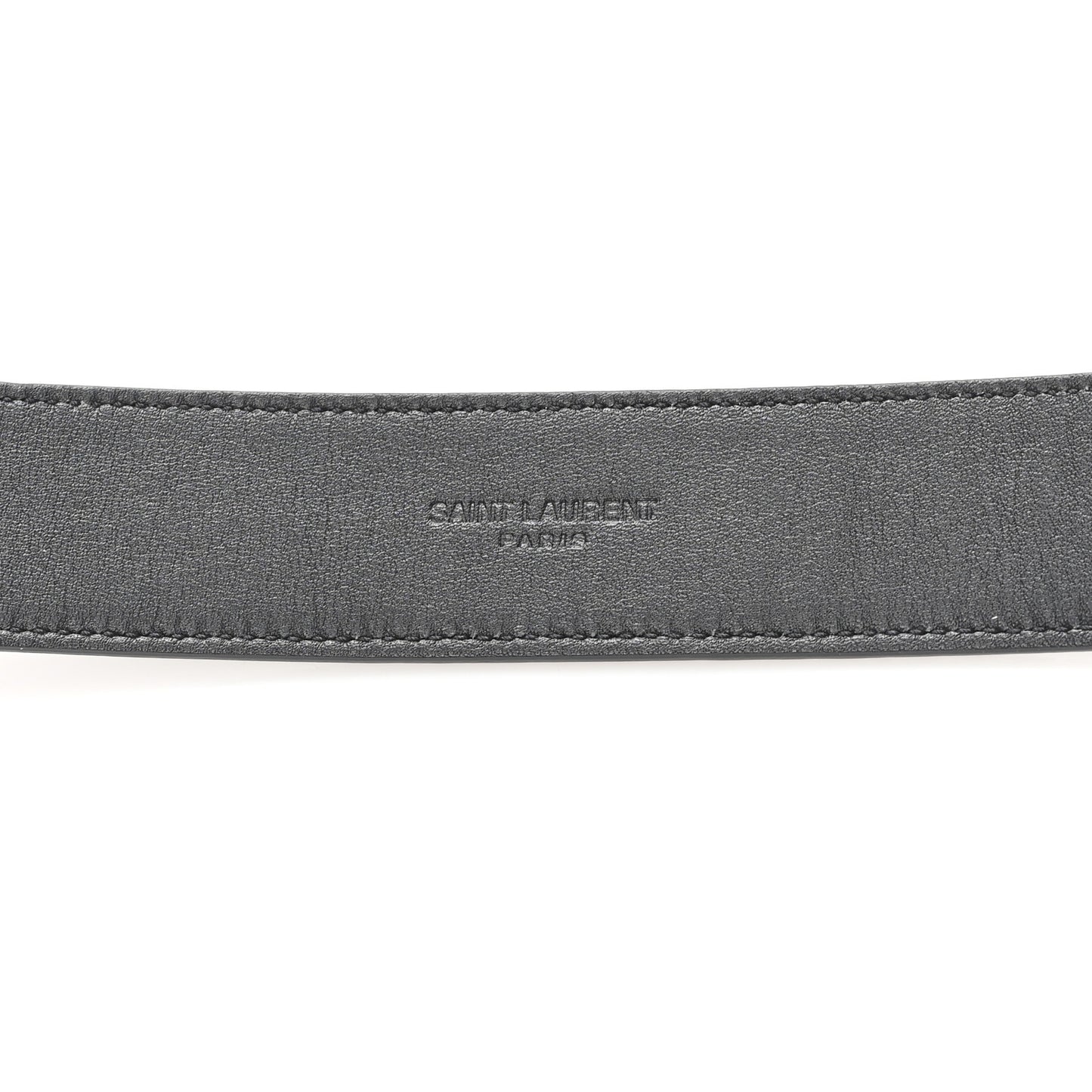 Calfskin Crocodile Embossed Monogram Square Buckle Belt 85 34 Black