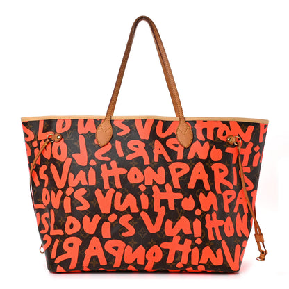 Louis Vuitton Monogram Graffiti Neverfull GM Orange 1 of 6