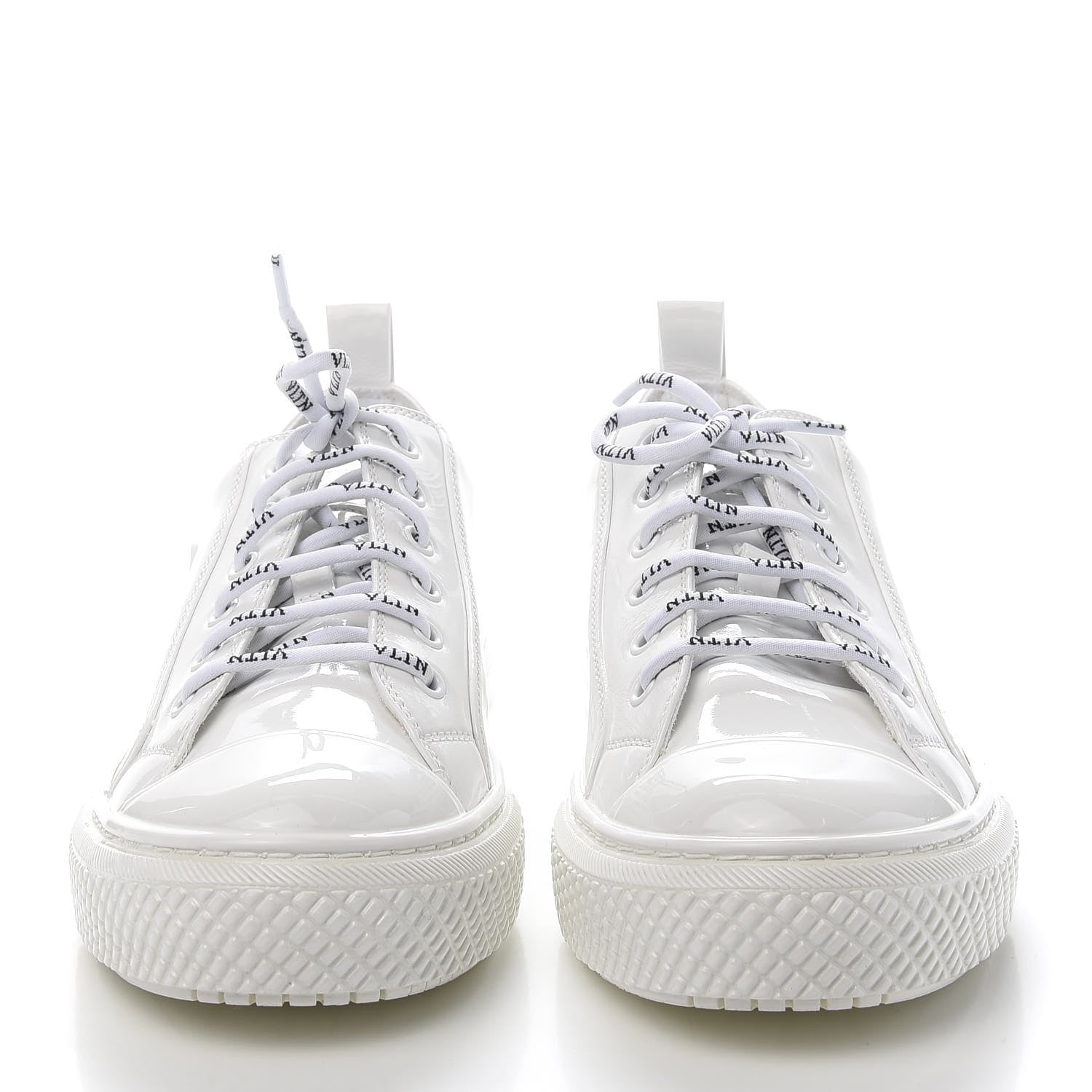 Valentino Garavani Patent Calfskin Womens Giggies Low Top Sneakers 40 White 2 of 10