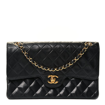 Chanel Lambskin Quilted Medium Double Flap Black 1 of 4