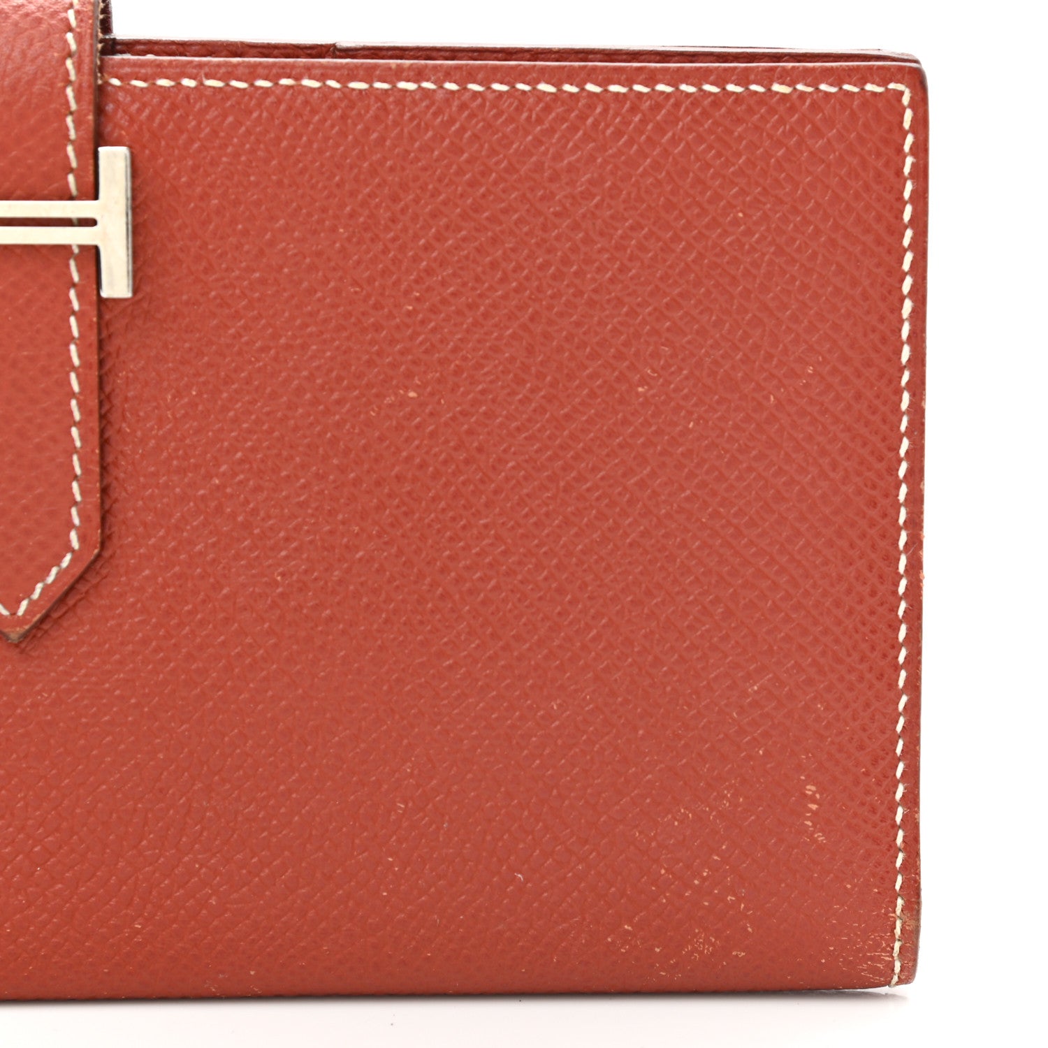 Hermes Epsom Bearn Gusset Wallet Brique 8 of 8