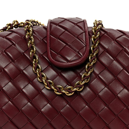 Bottega Veneta Nappa Intrecciato Small The Lauren 1980 Clutch With Chain Barolo 9 of 11