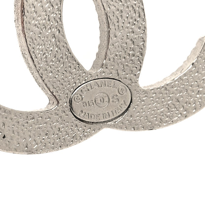 Chanel Baguette Crystal CC Earrings Silver 4 of 5