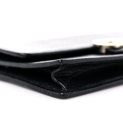 Gucci Dollar Calfskin Interlocking G Chain Wallet Black 7 of 10