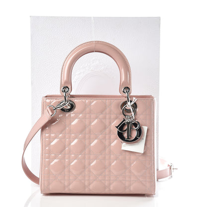 Christian Dior Patent Cannage Medium Lady Dior Rose Clair 10 of 10