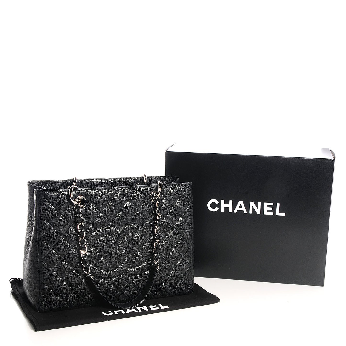 Caviar Grand Shopping Tote GST Black