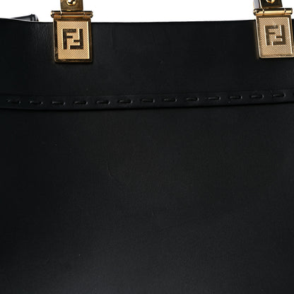 Fendi Vitello King Plexiglass Medium Fendi Sunshine Shopper Tote Black 15 of 18