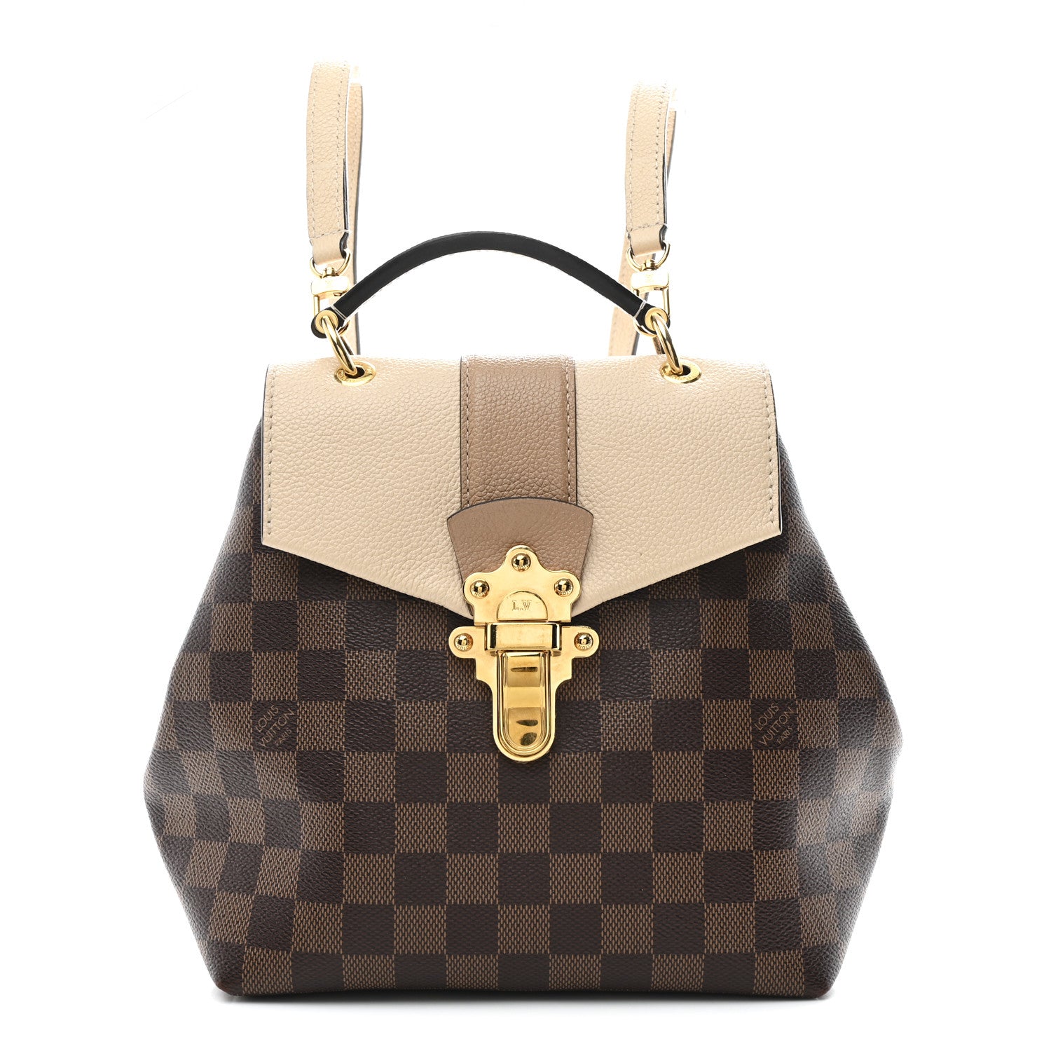 Louis Vuitton Damier Ebene Clapton Backpack Creme 1 of 10