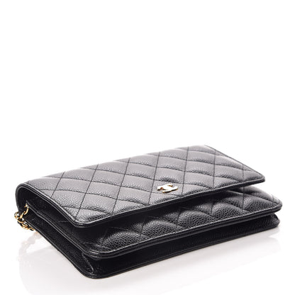 Chanel Caviar Quilted Wallet On Chain WOC Black 4 of 11