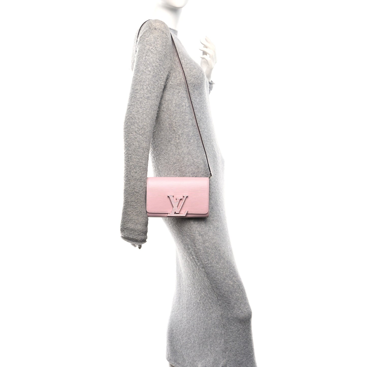 Epi Louise Strap PM Rose Clair