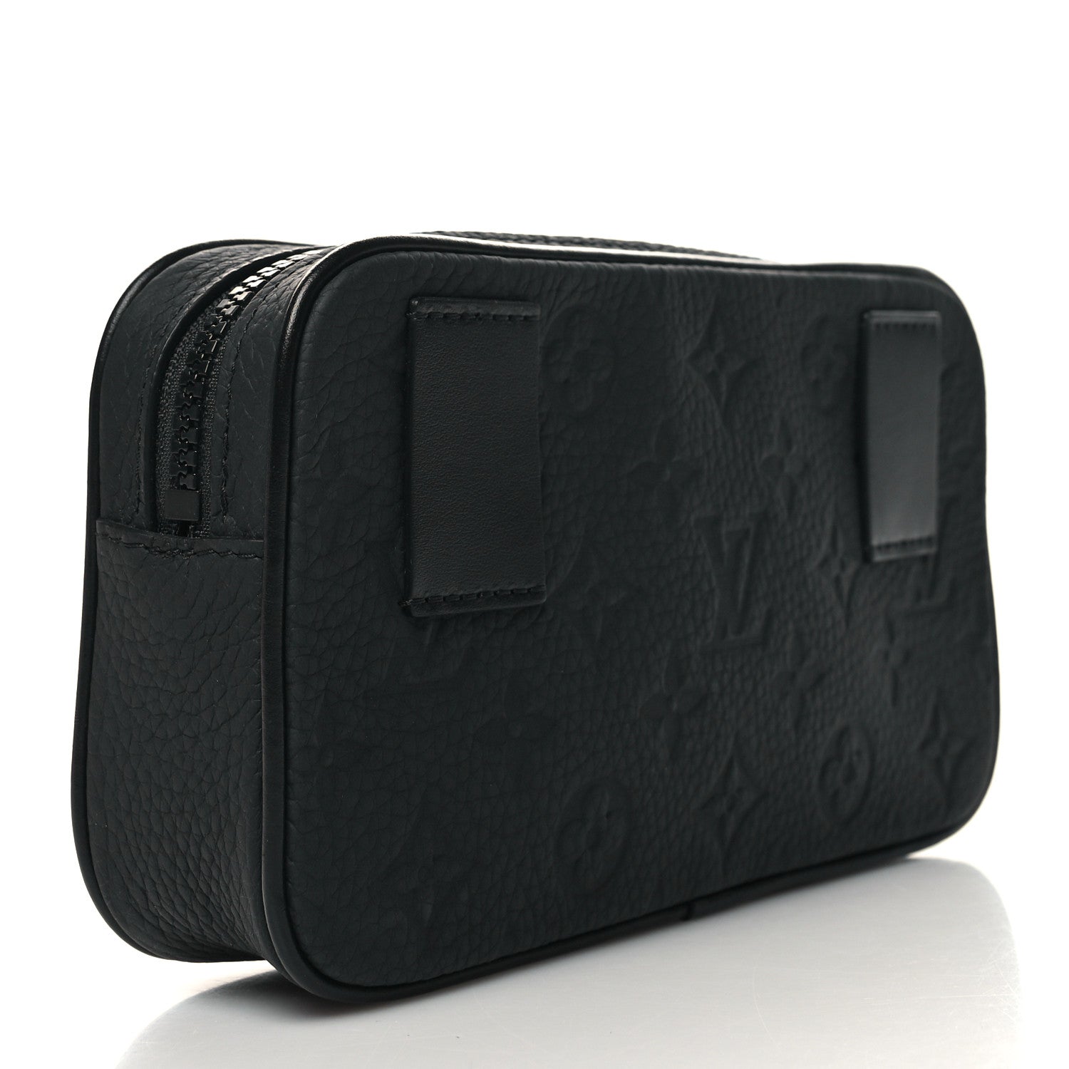 Louis Vuitton Taurillon Monogram Uniformes Solar Ray Soft Pochette Volga Belt Bag Black 3 of 9
