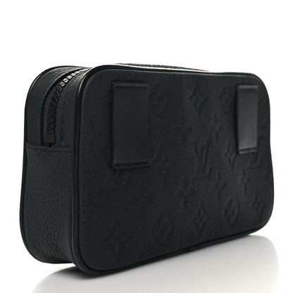 Louis Vuitton Taurillon Monogram Uniformes Solar Ray Soft Pochette Volga Belt Bag Black 3 of 9