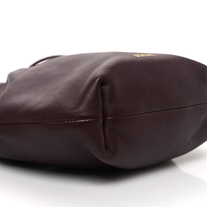 Loewe Mellow Nappa Donut Chain Mini Flamenco Knot Clutch Dark Burgundy 9 of 11