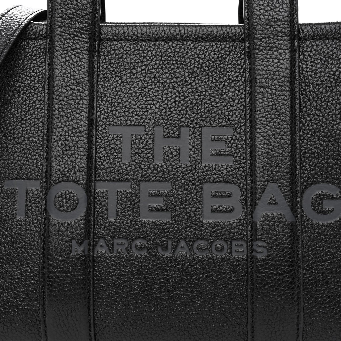 Grained Calfskin Small The Tote Bag Black