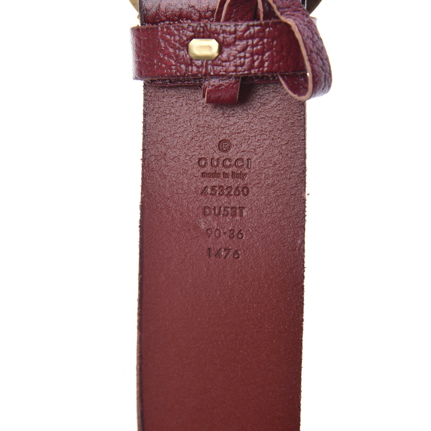 Cuoio Tusk Lavato Pearl Double G 40mm Belt 90 36 Romantic Cerise Cream