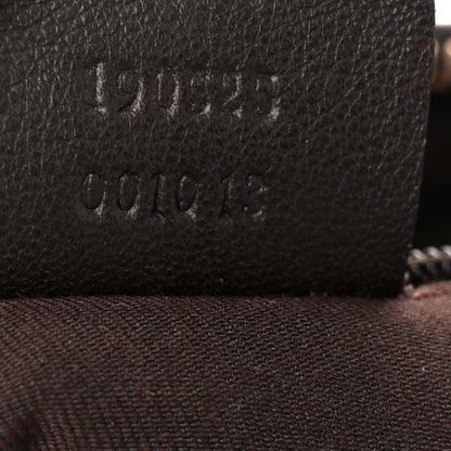 Gucci Monogram Medium D Gold Ring Hobo Dark Brown 7 of 11