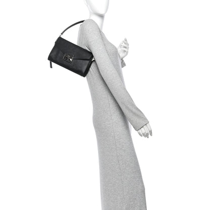 Prada Saffiano Lux Sound Crossbody Bag Black 2 of 11