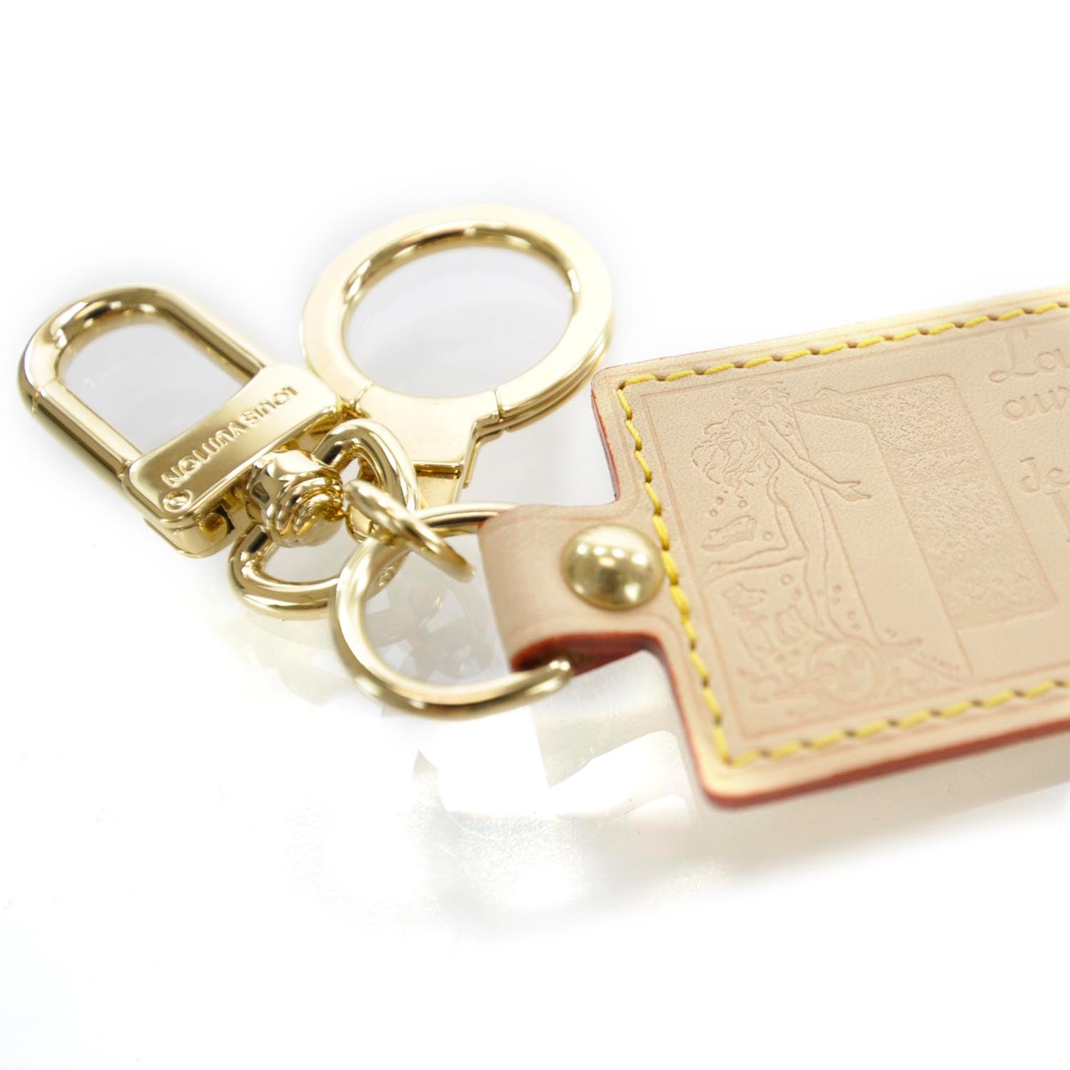 Louis Vuitton Vachetta Porte Clefs Fortune Key Chain 4 of 6
